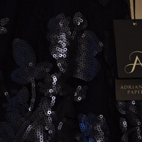 Adrianna Pappell Sequined Mesh Dress NWT - Picture 2 of 6